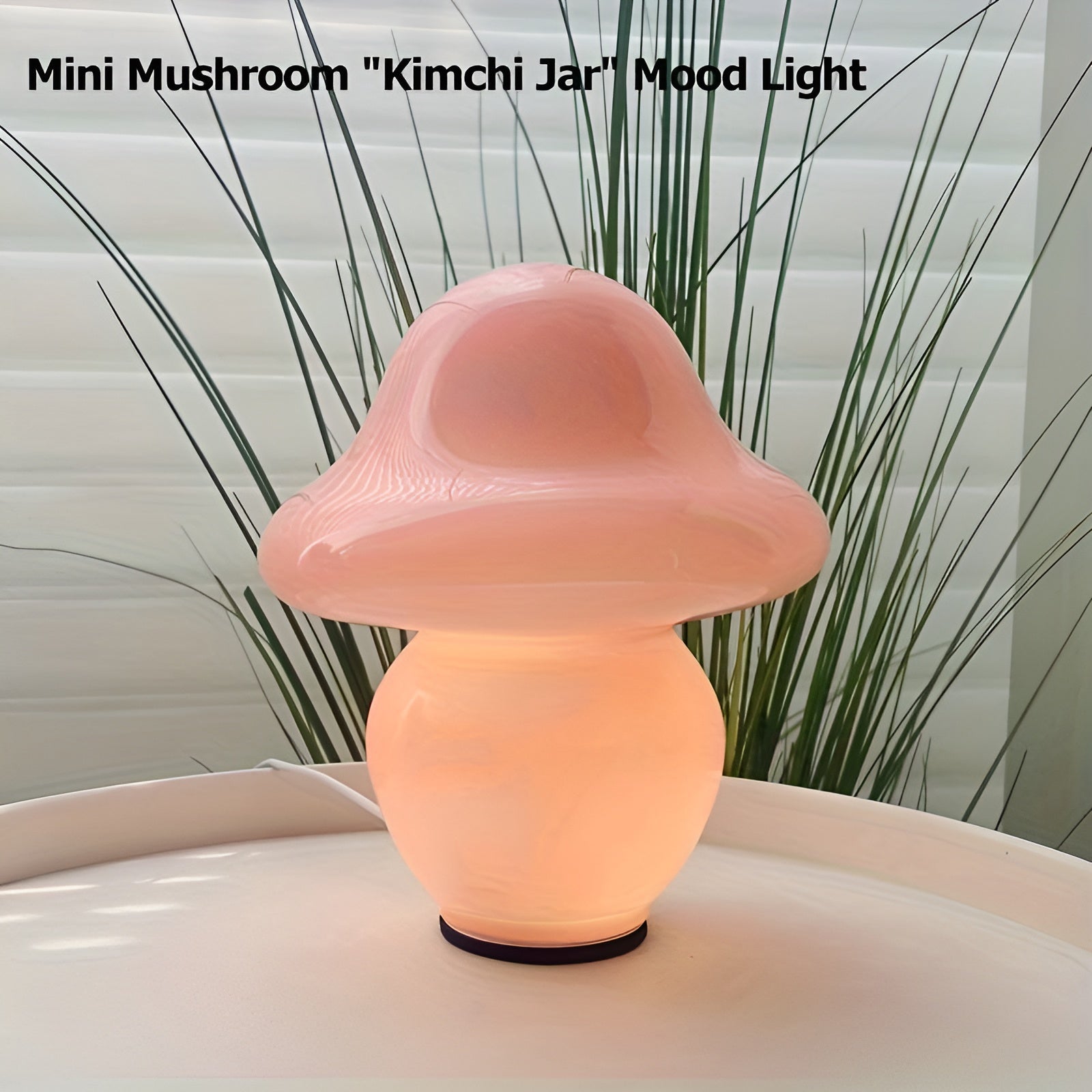 MushroomDream Lamp – Betoverende Glazen Verlichting met Paddenstoelenmotief