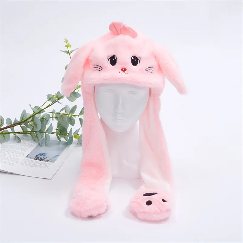 BunnyBounce Hat – Schattige Muts met Beweegbare Oortjes