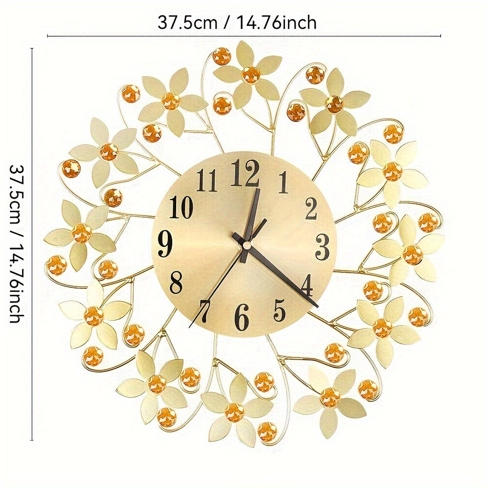 EleganceClock - Design Muurklok 14 Inch Zwart