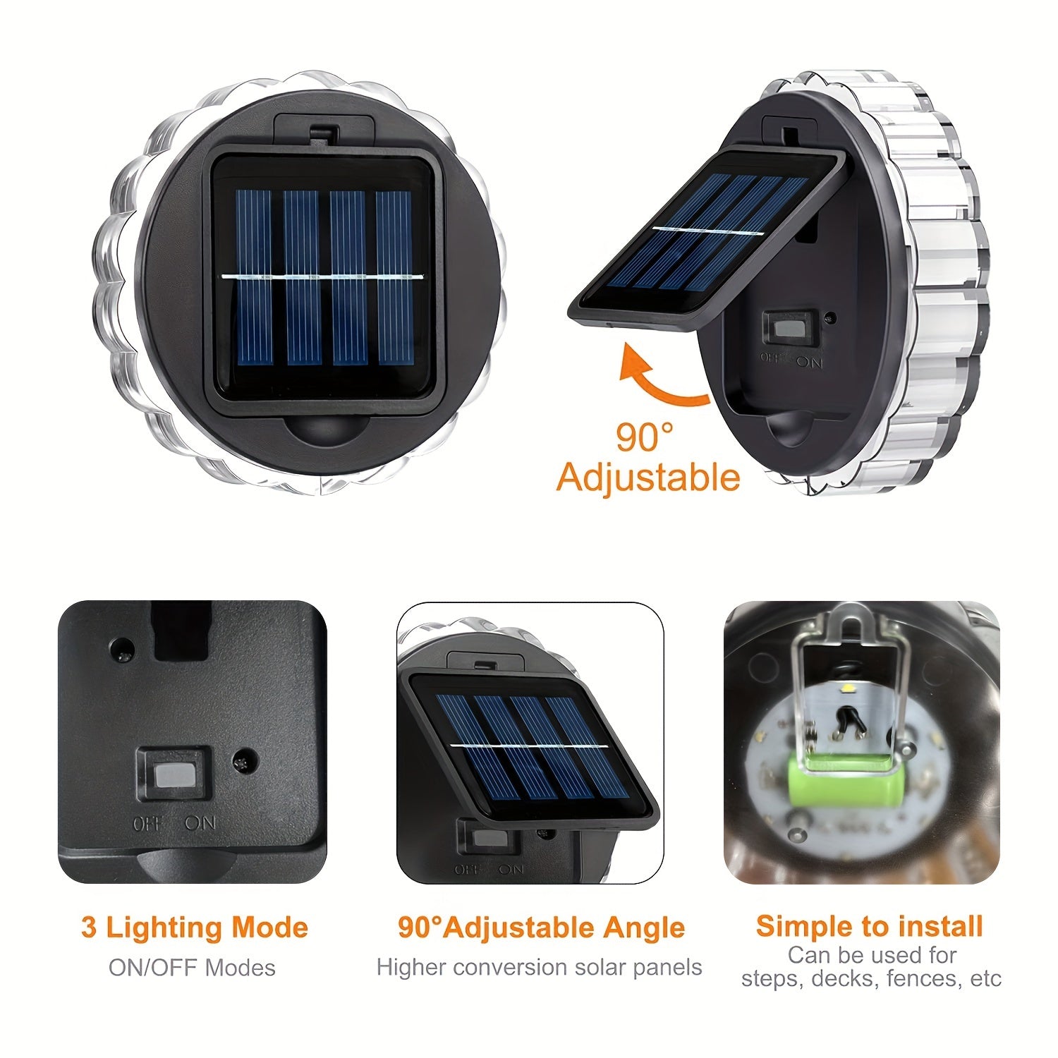 SolarGlow Lights – Set van 4 Zonne-energie LED Lichten voor Buiten