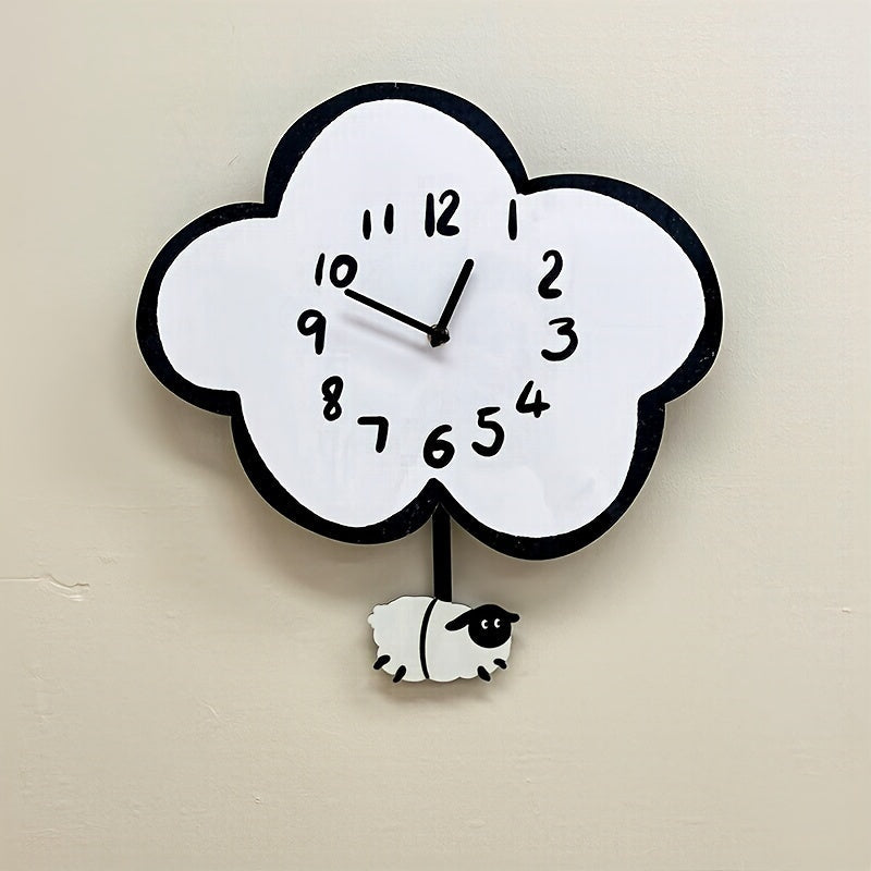 CloudSwing Clock – Schommelend Schaap Wandklok