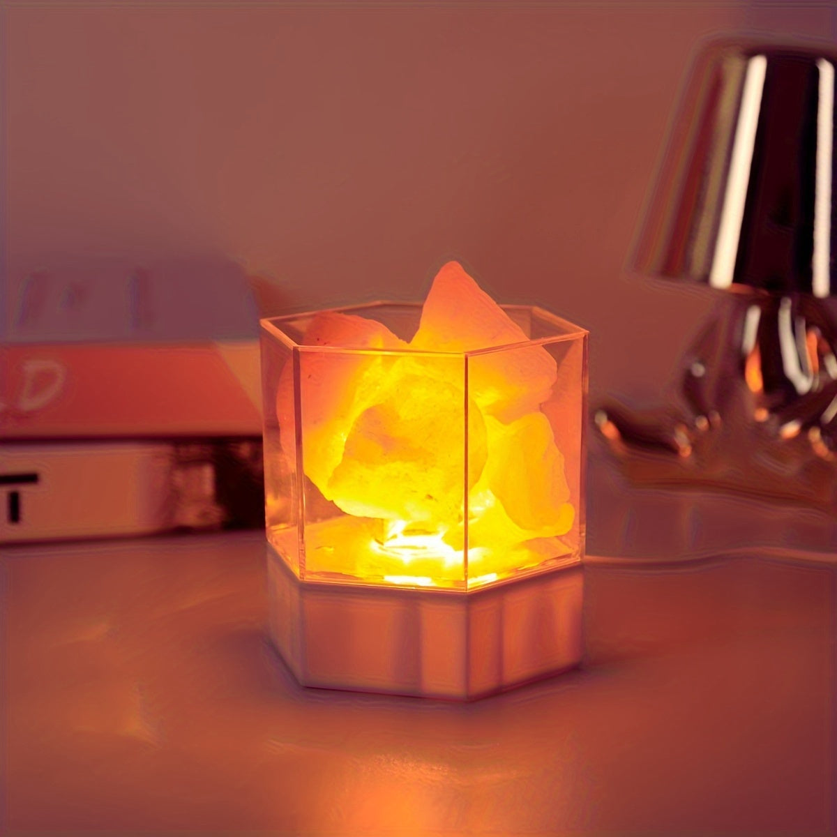 HimalayanGlow Lamp – Sfeervolle Zout Nachtlamp met USB