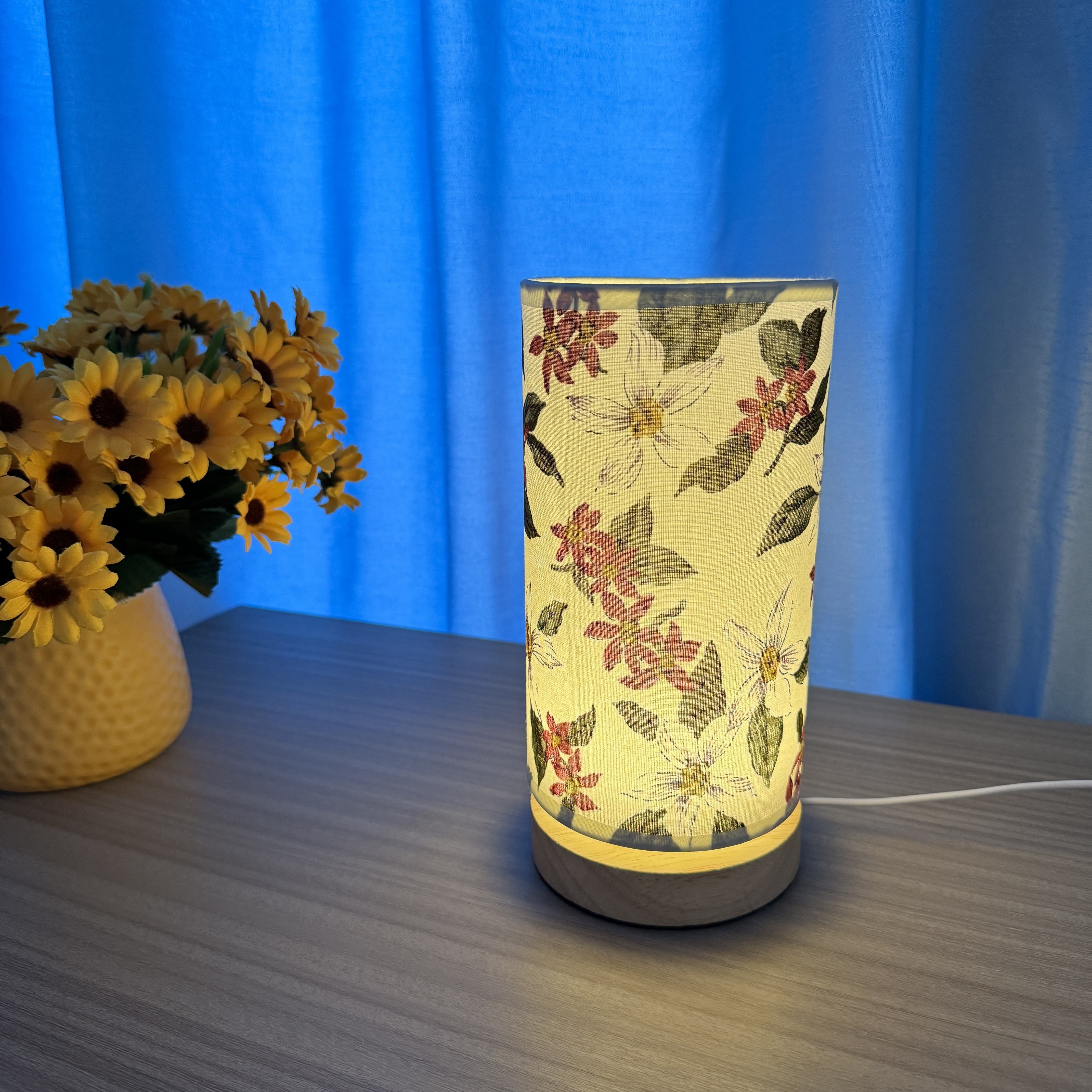 WoodGlow – Creatieve LED Tafellamp in Hout