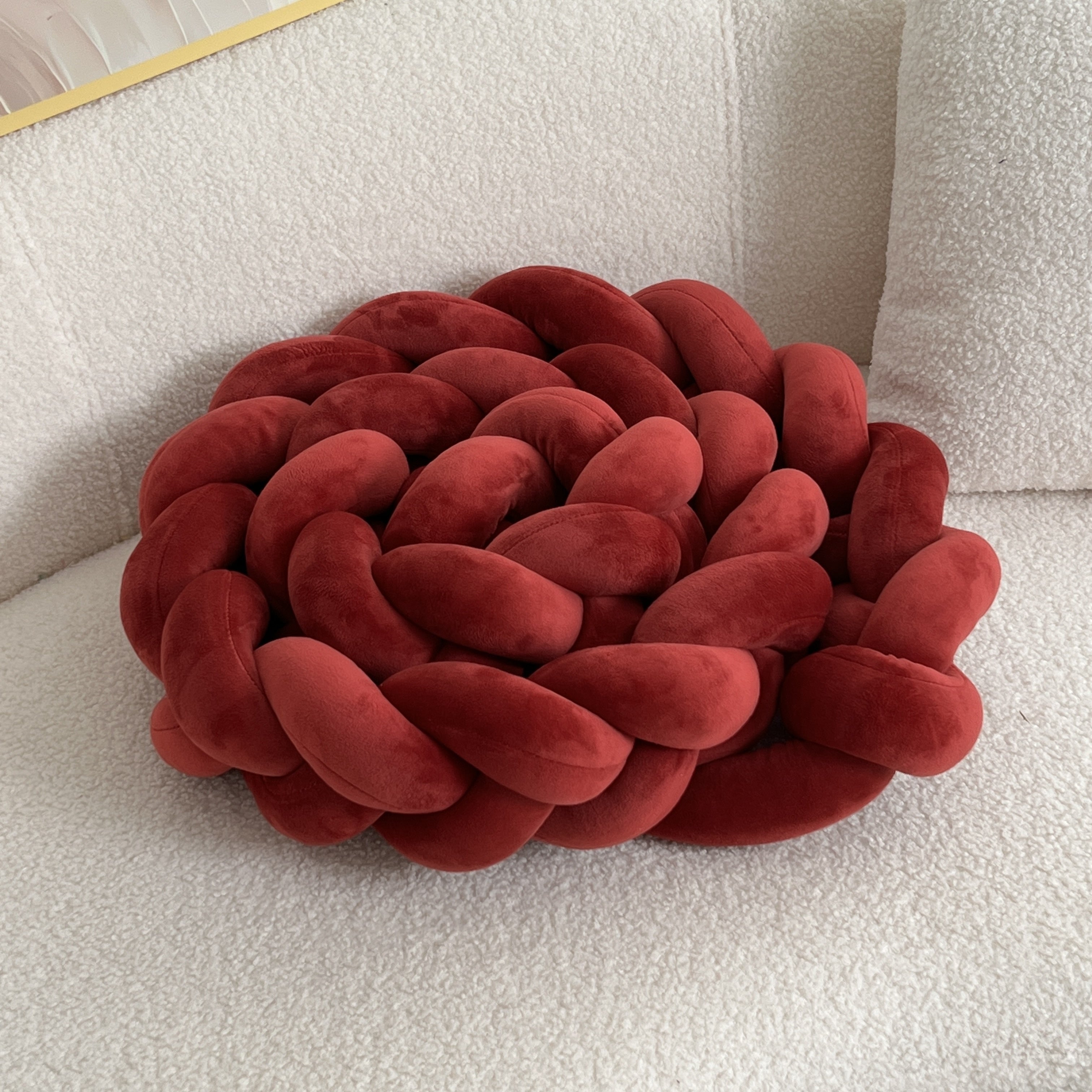 WaveCushion - Modern Wasbaar Vloerkussen met Geometrie