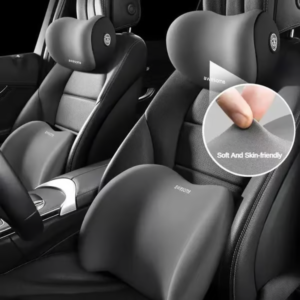 DriveEase - Luxe Kussenset voor Optimaal Reiscomfort