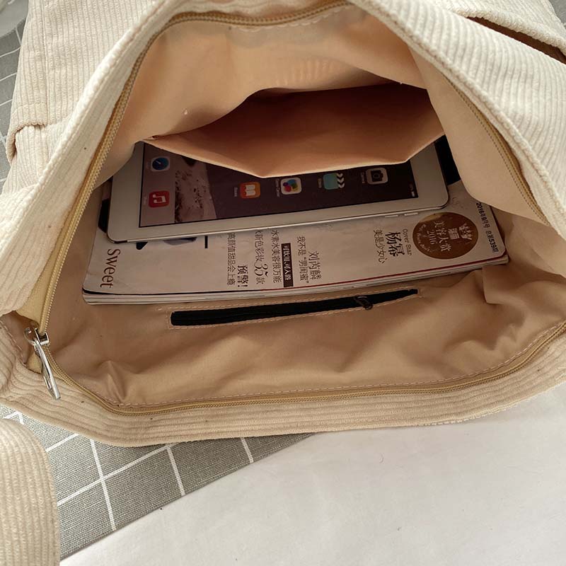 StyleLoom - Luxe Corduroy Schoudertas voor Vrouwen