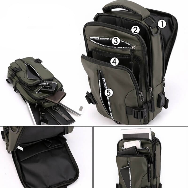 CityTrek Bag - Stijlvolle Waterdichte Oxford Crossbody