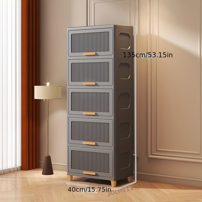 SleekStorage - Waterdichte Flip-Top Opbergkast voor Thuis