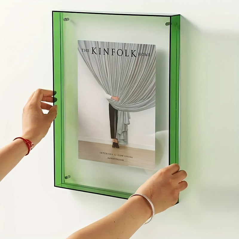 VividFrame – Kleurrijke Transparante Fotolijst voor Muur en Tafel