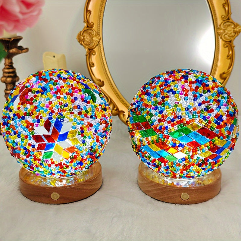 GlassArt Lamp – Verstelbare LED Tafellamp met Kleuren