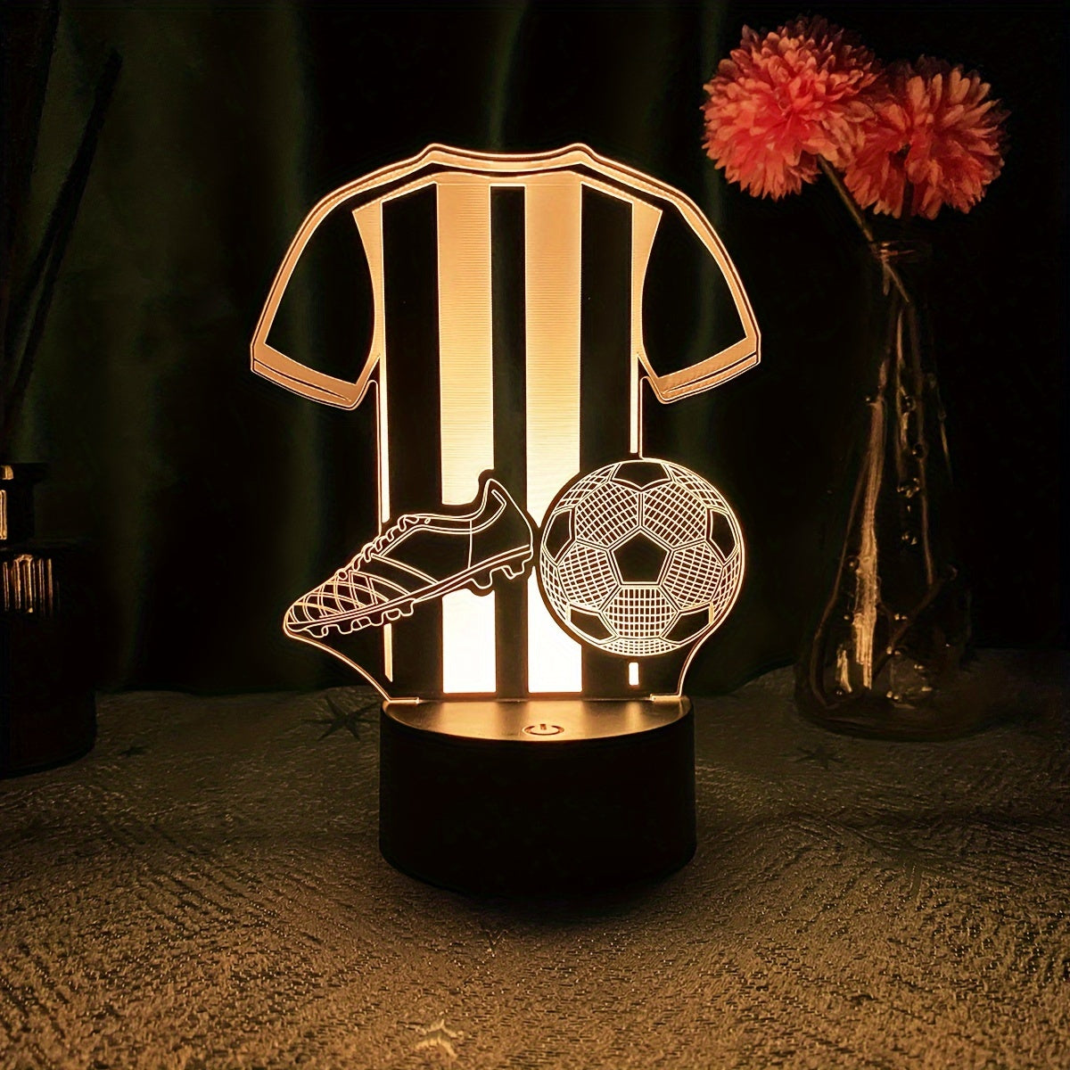 SportGlow Lamp - 3D LED Nachtlamp voor Voetballiefhebbers
