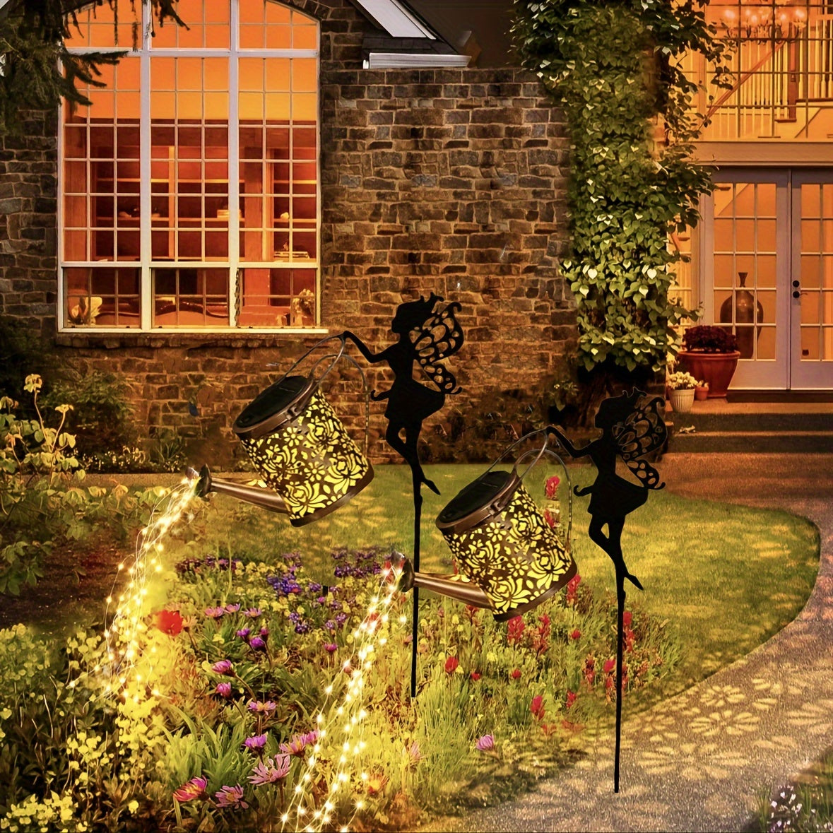 SolarSprinkle – Betoverende Zonne-Gieter met Verlichting