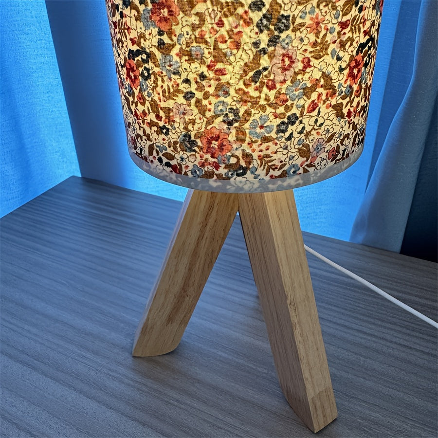 HoutLicht Tafellamp - Minimalistische Houten Lamp met USB