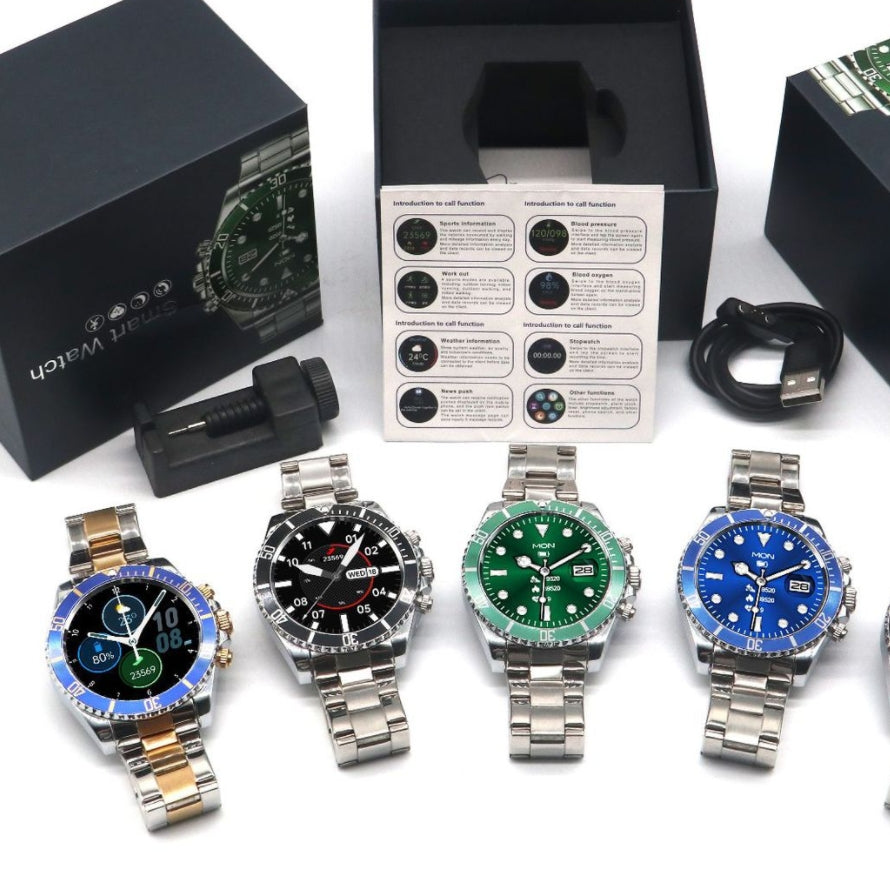 PowerTech Smartwatch - Stijlvolle Gezondheidsmonitor voor Actieve Levensstijl
