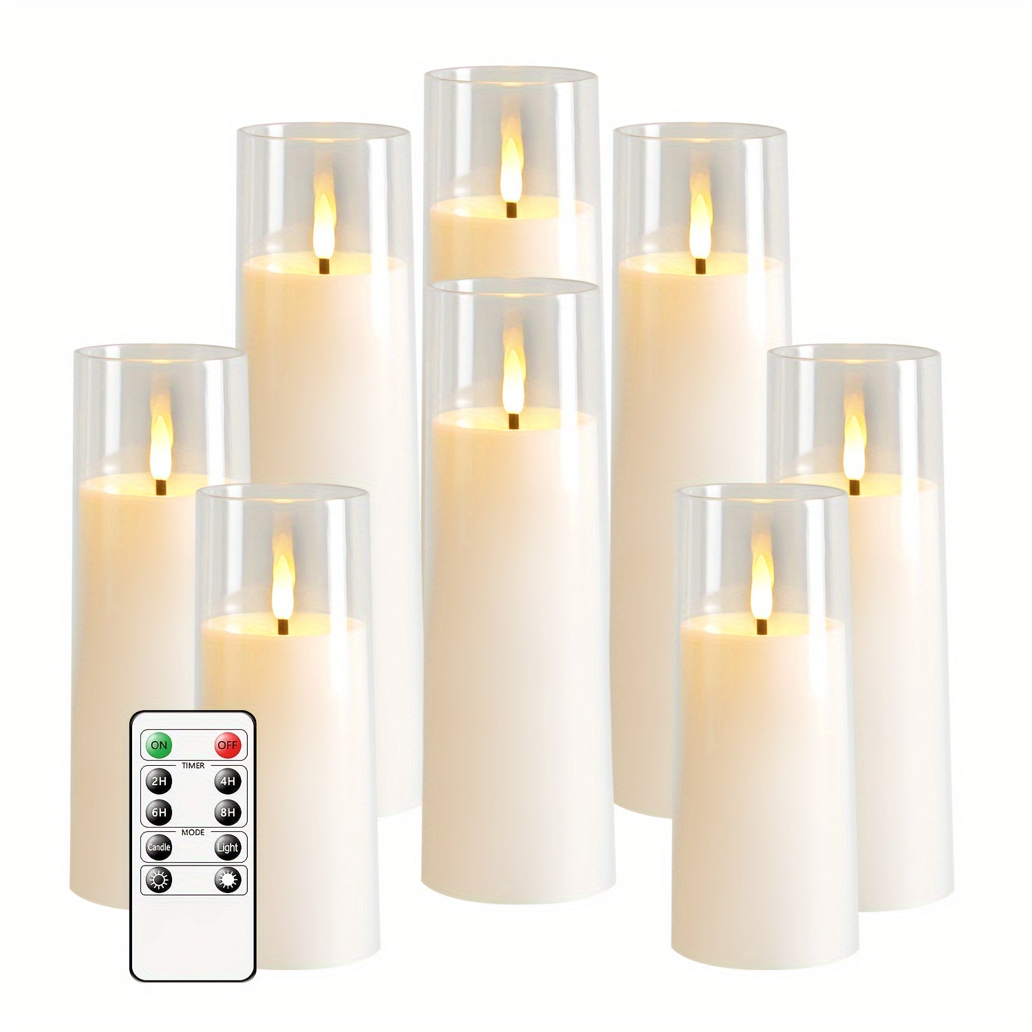 GlowCandle – Set van 5 LED Kaarsen met Afstandsbediening