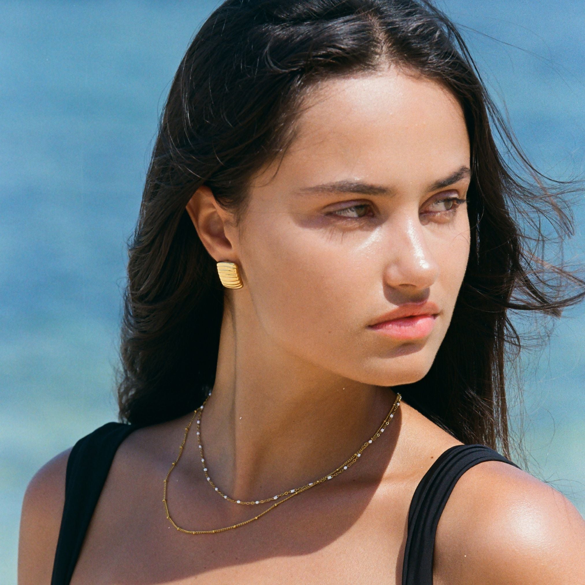 Amara Dubbele Kralen Choker - Elegant en Uniek!