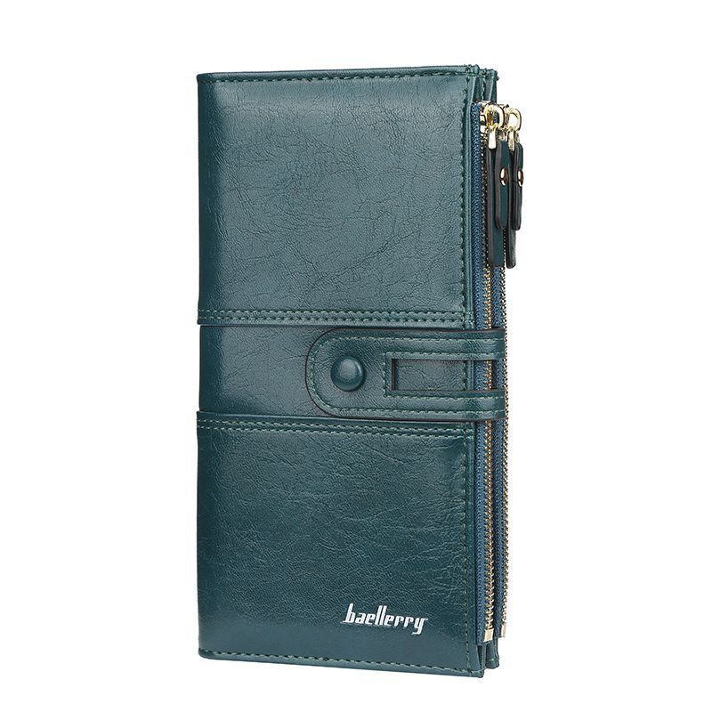 ClassicWallet - Stijlvolle Dubbele Rits Portemonnee