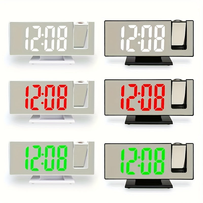 ProjectTime Clock - Stijlvolle Grote LED Projectiespiegel