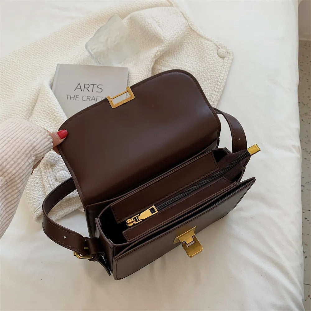 Ellieza – Elegante Leren Schoudertas voor Dames