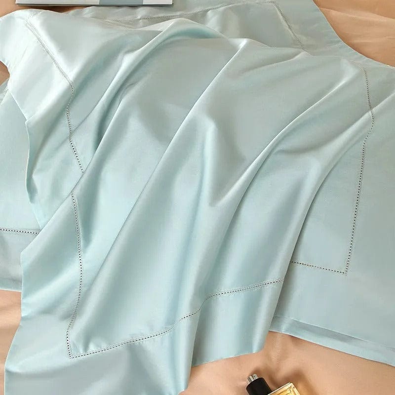 Dream Peach Blue – Luxe Dekbedovertrek Set