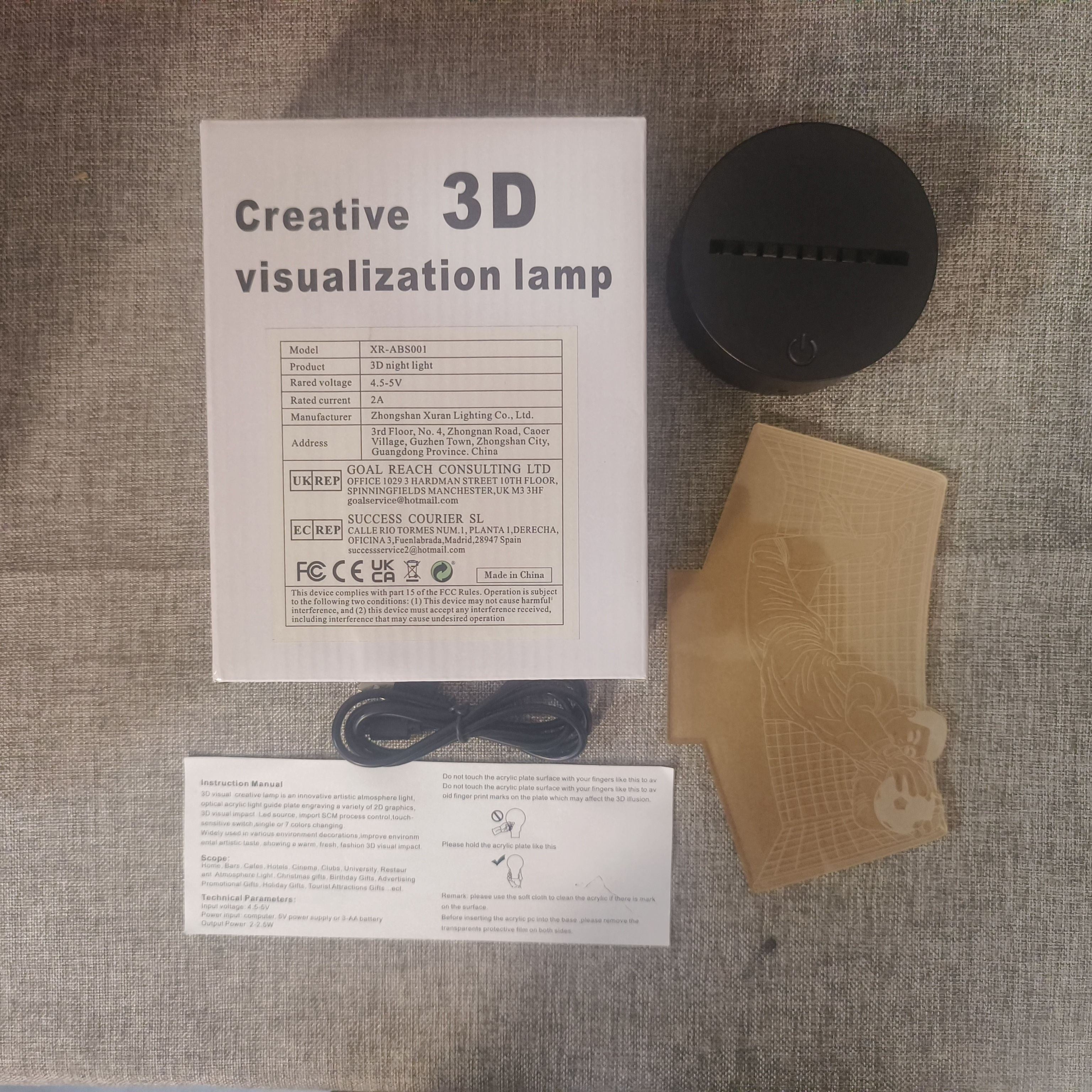 KeeperGlow – 3D Voetbalkeeper Nachtlamp met Touch