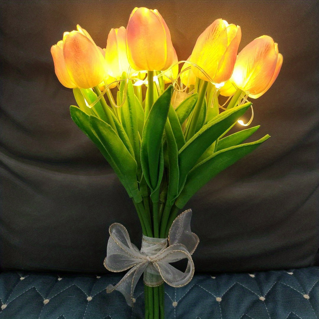 TulipGlow Lamp – LED Bloem Nachtlamp voor de Kamer