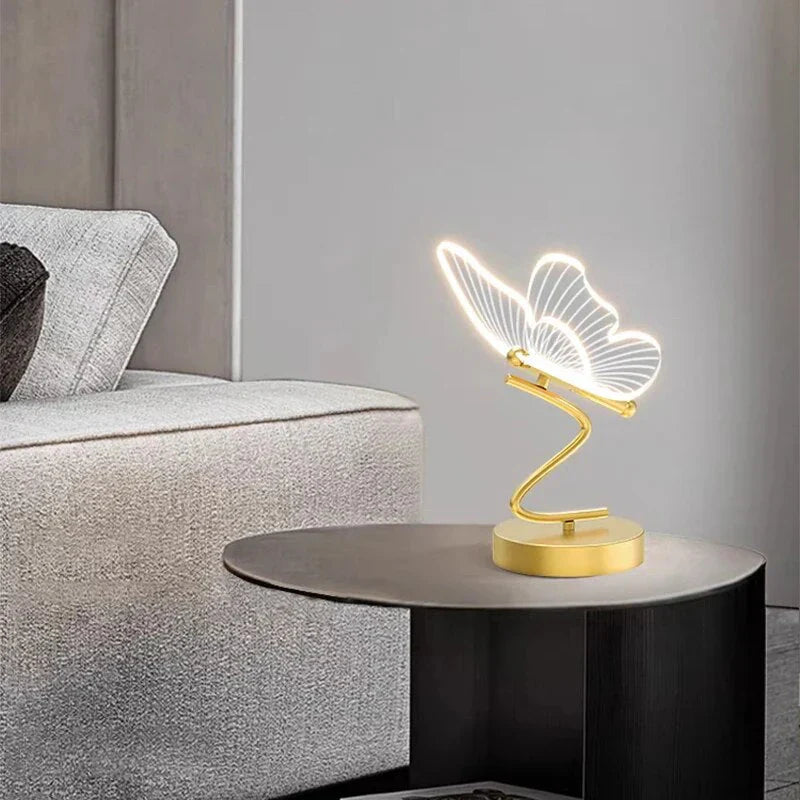 ButterflyLuxe - Elegante LED Tafellamp in Vlinderdesign
