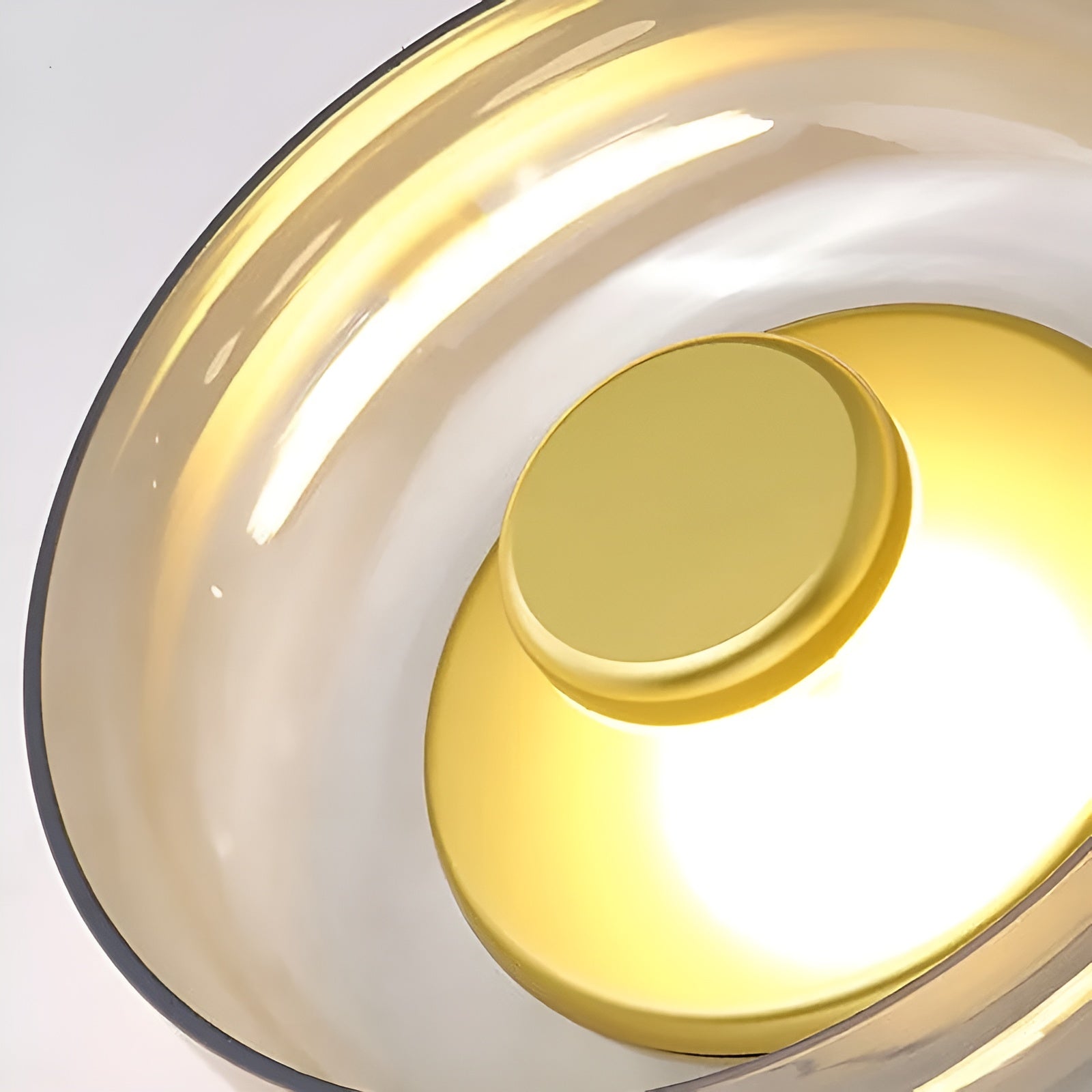 Luxe Nordic Glow - Premium LED Wandlamp met Glas en Goudaccenten