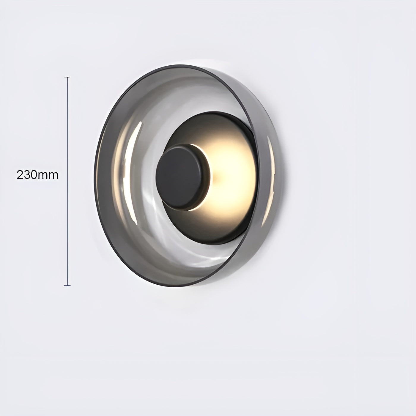 Luxe Nordic Glow - Premium LED Wandlamp met Glas en Goudaccenten