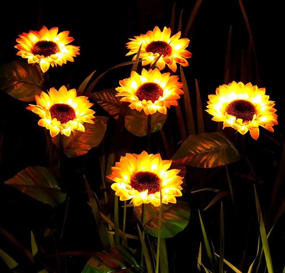 SolarBloom – Realistische Zonnebloem Tuinlamp voor Buiten