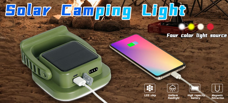 PowerGlow – Oplaadbare LED Campinglamp met Magneten