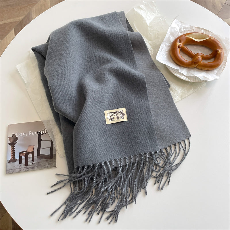 LuxeTwist Scarf - Elegante Dubbelzijdige Pashmina