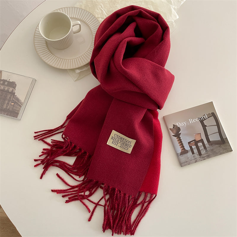 LuxeTwist Scarf - Elegante Dubbelzijdige Pashmina
