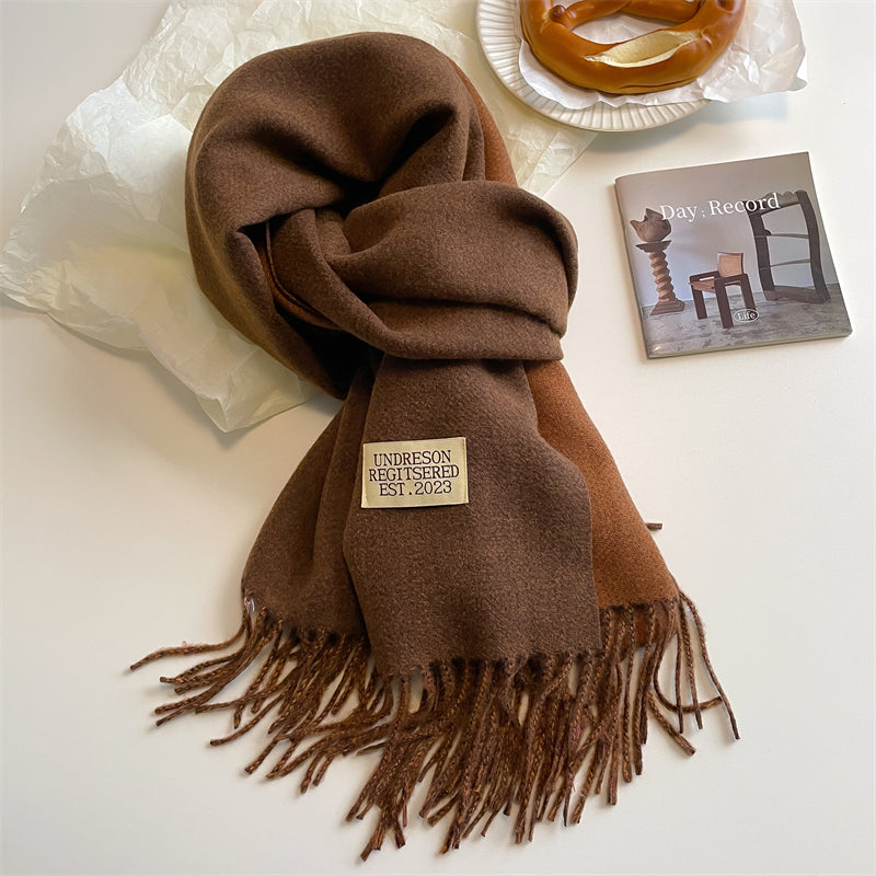 LuxeTwist Scarf - Elegante Dubbelzijdige Pashmina