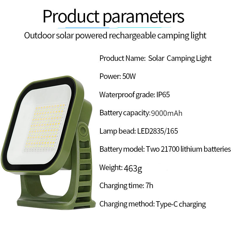 PowerGlow – Oplaadbare LED Campinglamp met Magneten