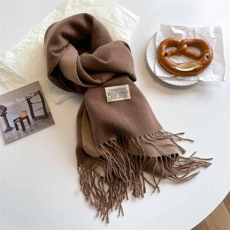 LuxeTwist Scarf - Elegante Dubbelzijdige Pashmina