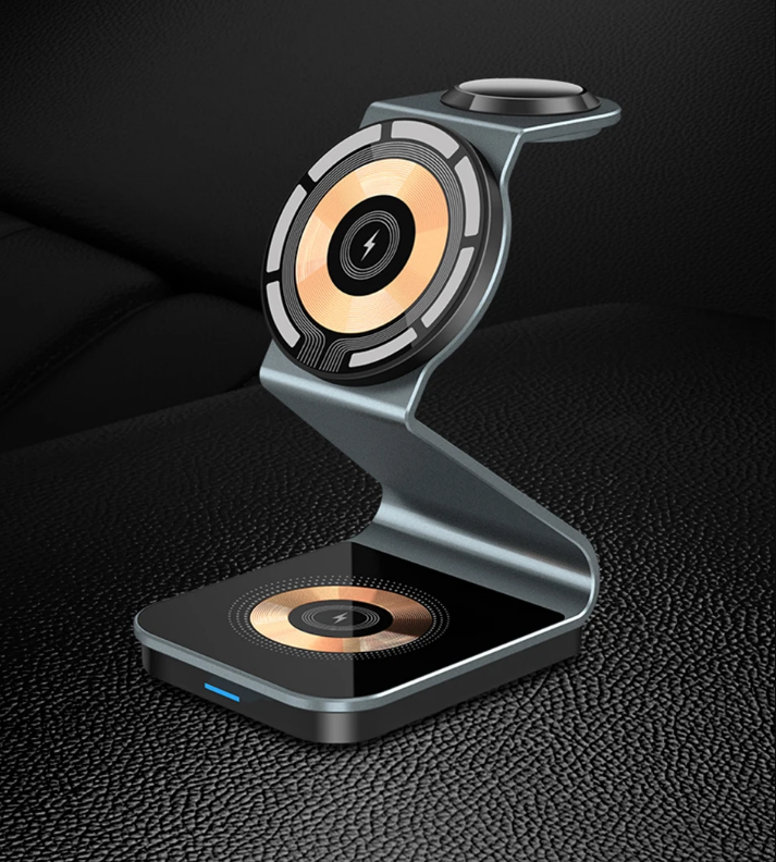 Chargy Pro - Stijlvolle Magnetische Draadloze 3-in-1 Oplader