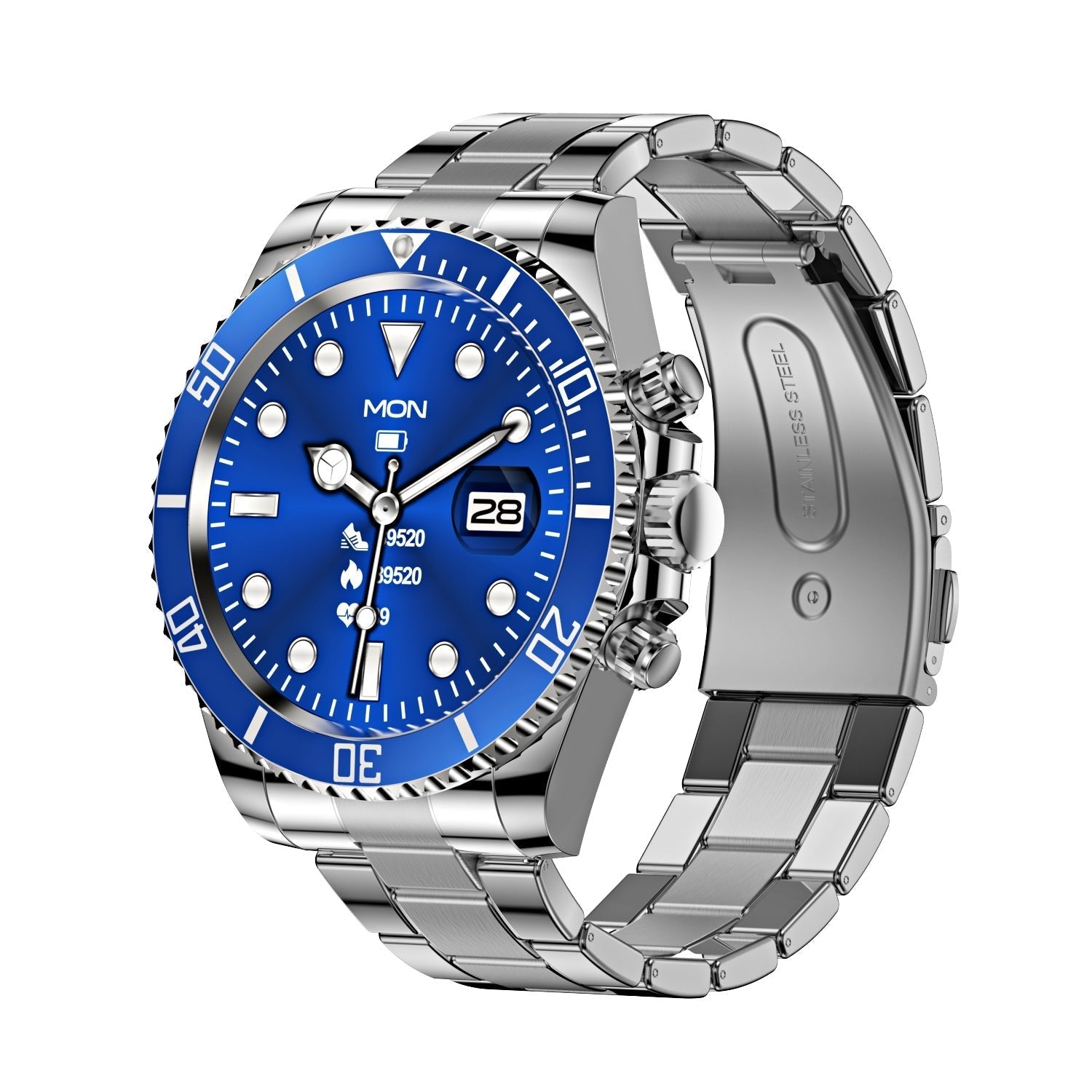 PowerTech Smartwatch - Stijlvolle Gezondheidsmonitor voor Actieve Levensstijl