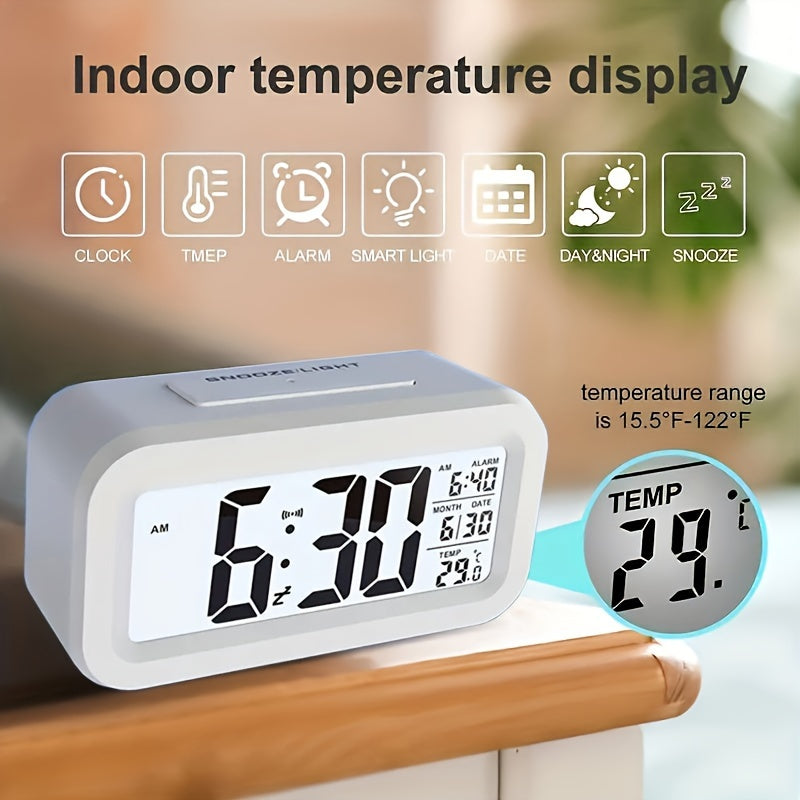 SmartGlow Clock - Stijlvolle Digitale Wekker met Nachtlamp