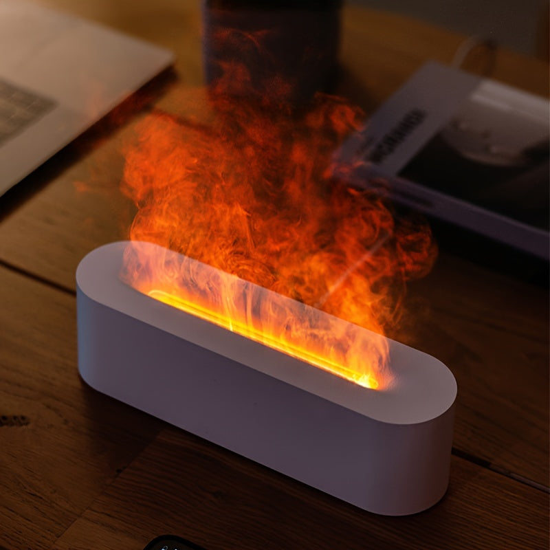 FlameGlow – USB Aromalamp met Kleurige Vlammen