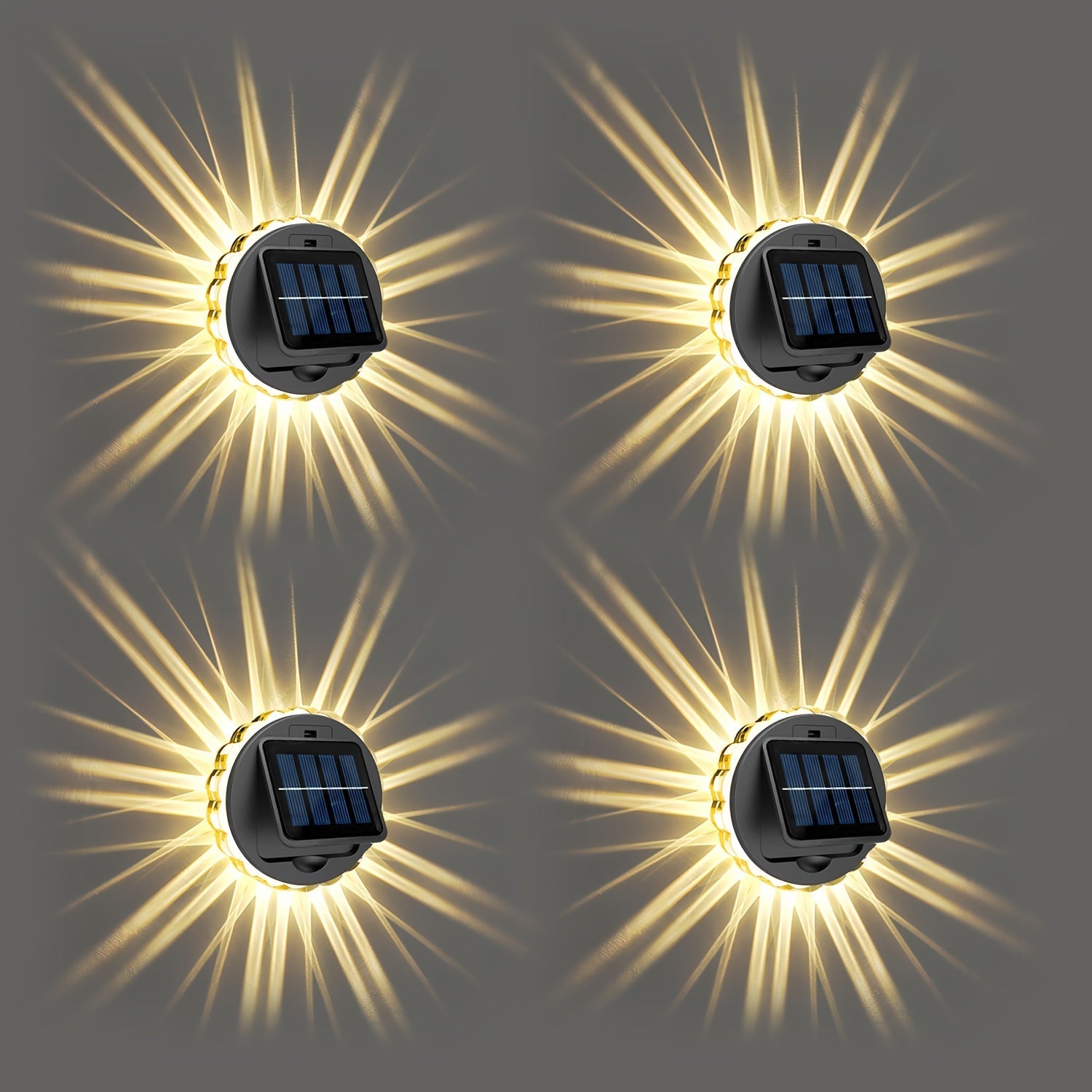 SolarGlow Lights – Set van 4 Zonne-energie LED Lichten voor Buiten