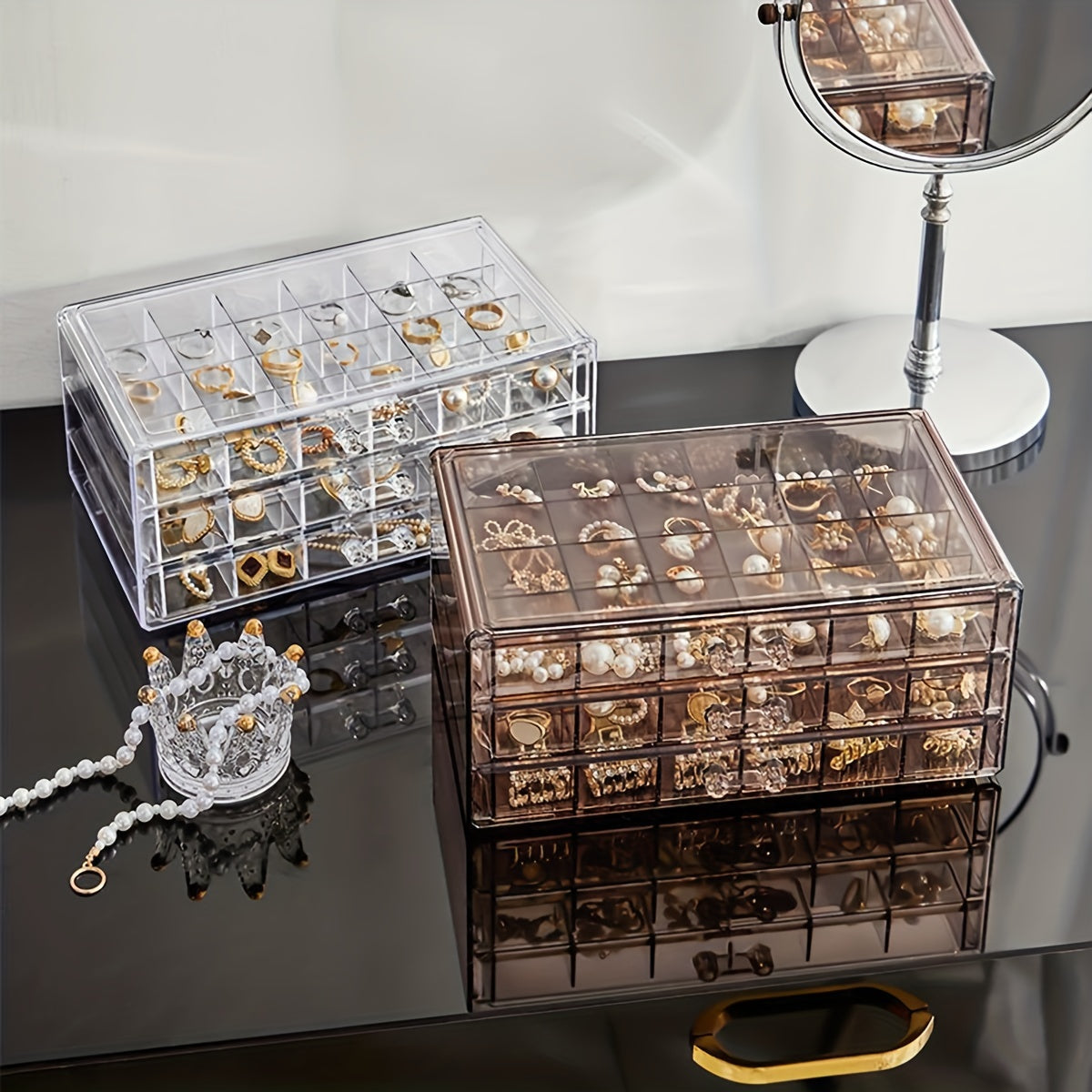 EleganceBox - Luxe Sieraden Organizer met 72 Vakken