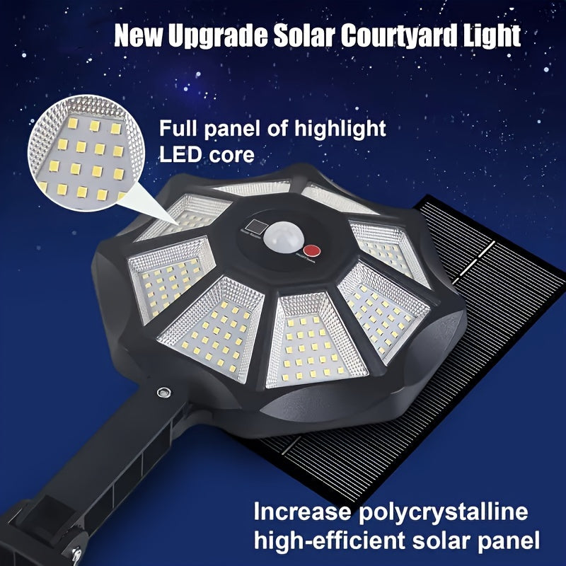 SolarGlow Pro – LED Straatlamp met Bewegingssensor