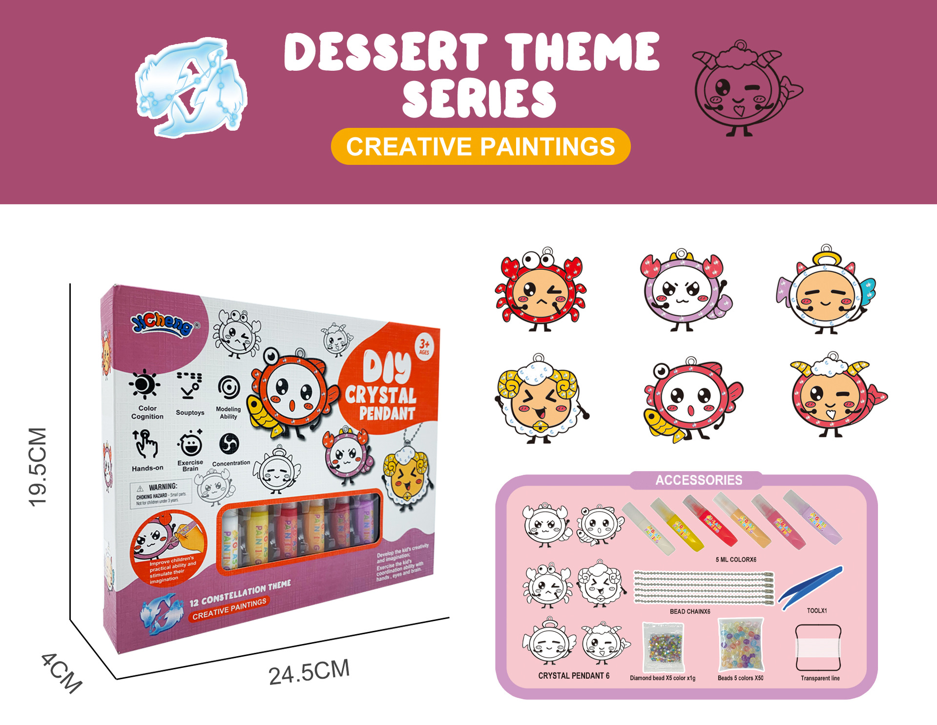 SparkleArt - Creatieve DIY Schilder Sleutelhanger