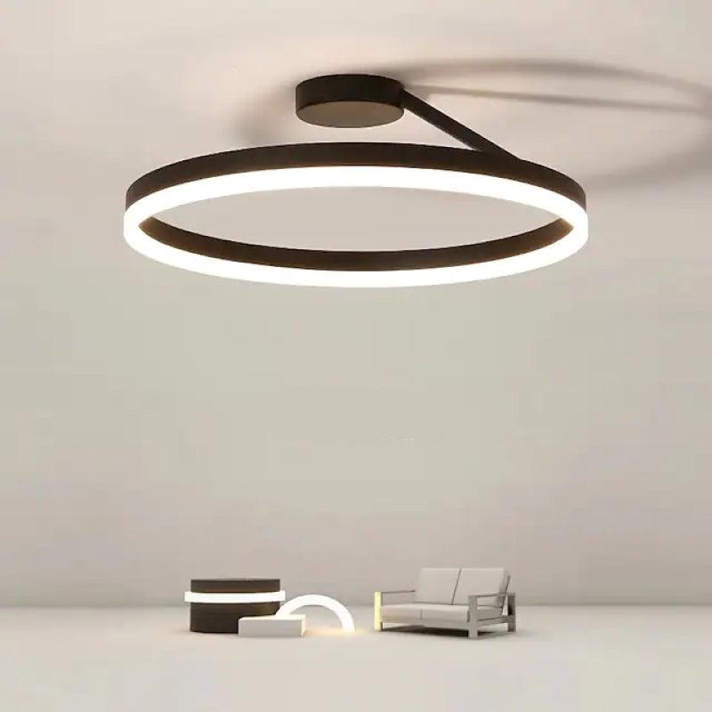 RadiantGlimmer Plafondlamp - Luxe Gouden LED Verlichting met Metaal Accenten