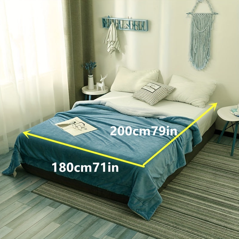 LuxeFlannel – Dubbelzijdige Sherpa Deken voor Ultiem Comfort
