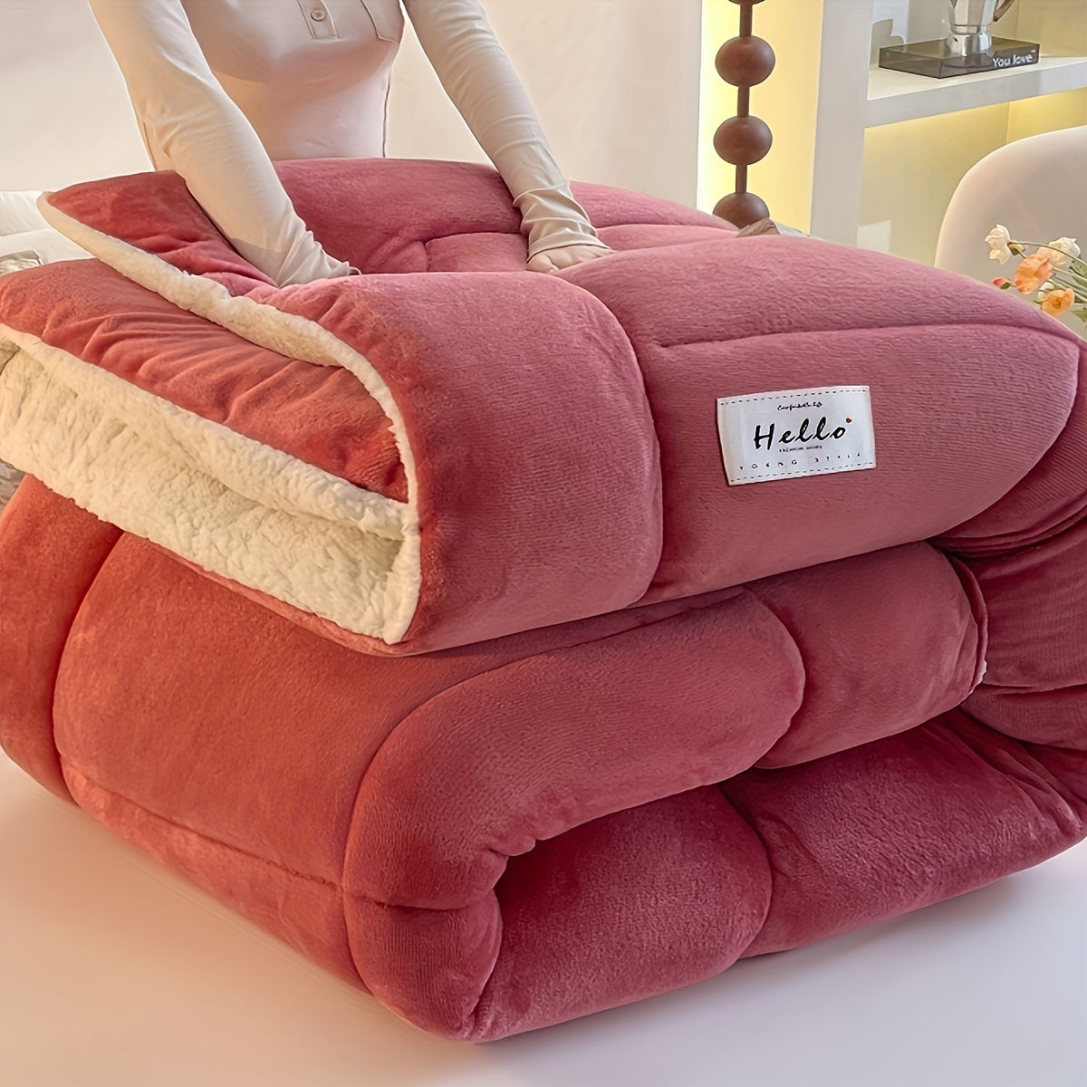 Stijlvol Cabin Sherpa Fleece Dekbed – Ultiem Comfort & Warmte