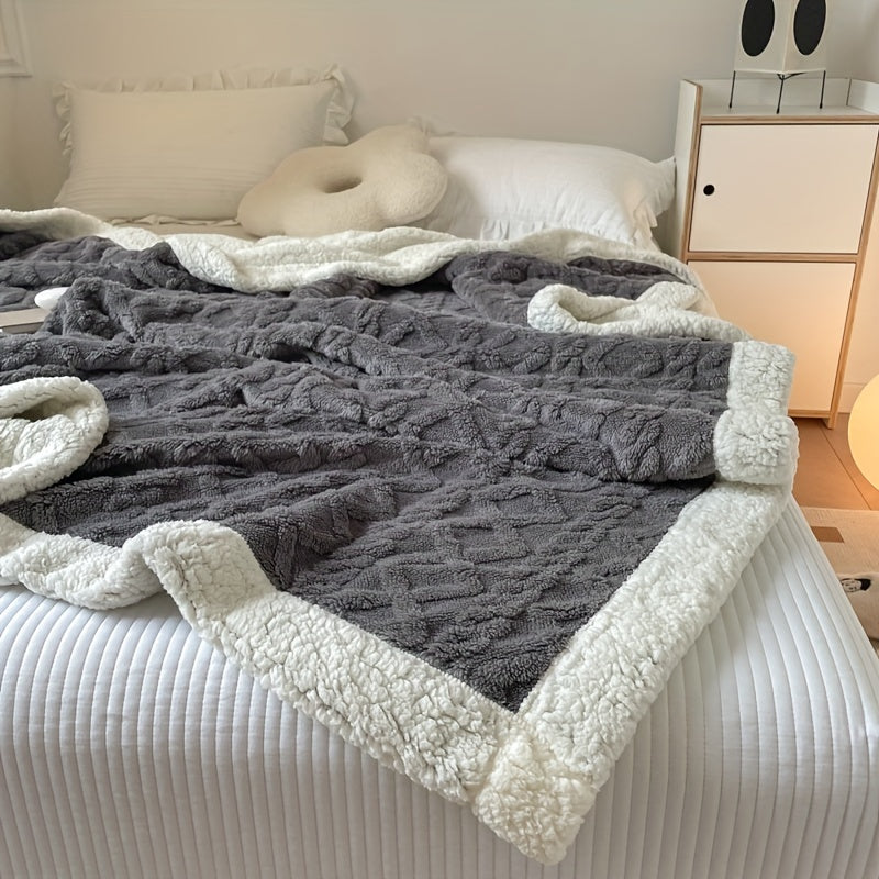 Stijlvolle Omkeerbare Fleece Deken voor Ultiem Comfort en Warmte
