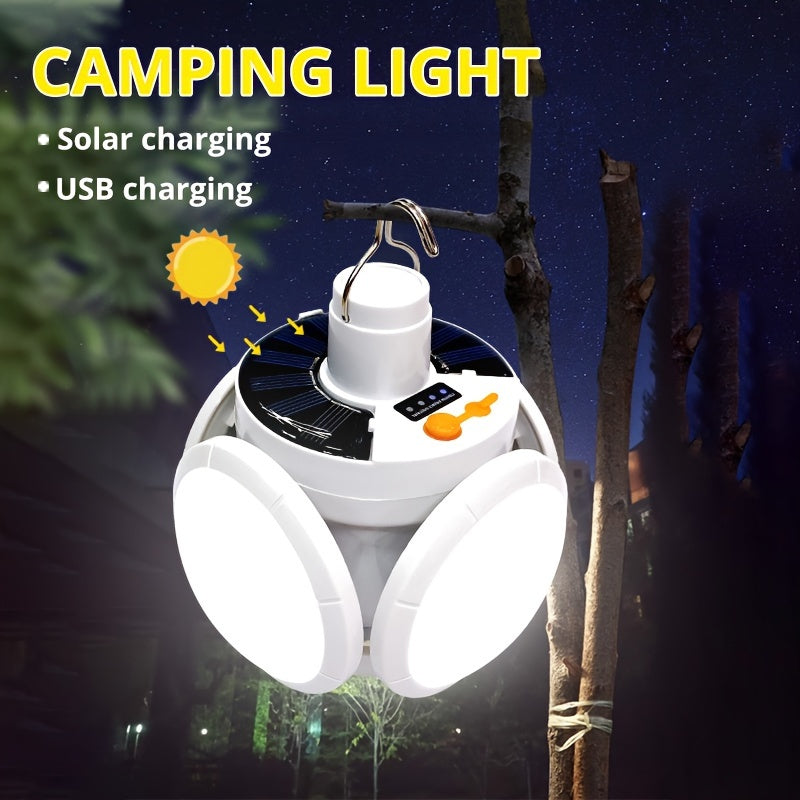 SolarFold Lamp - Draagbare Oplaadbare LED Kamperverlichting