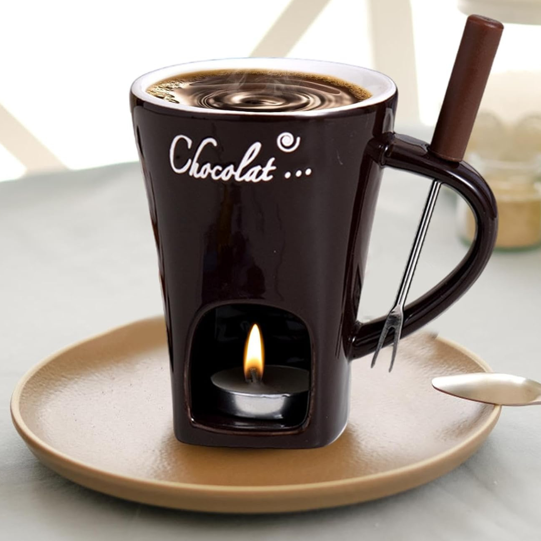 ChocoFondue - Elegante Kom voor Smeltbare Chocolade & Kaas